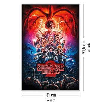 Amazon.co.jp: Stranger Things 2 Poster 185 / ストレンジャー